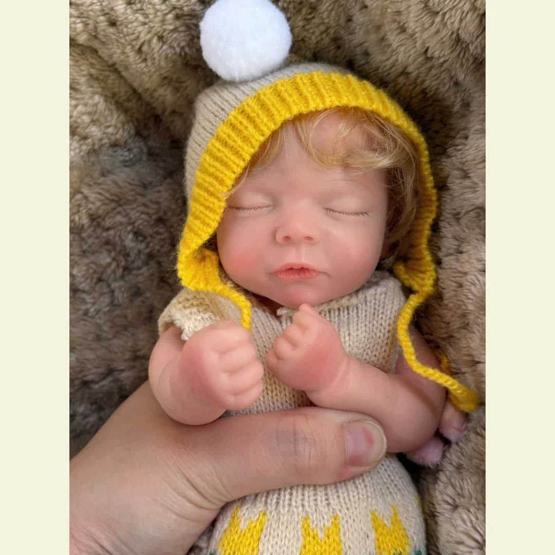 Image of Reborn Baby Dolls 10Inch Can Open Mouth Full Body Silicone Reborn