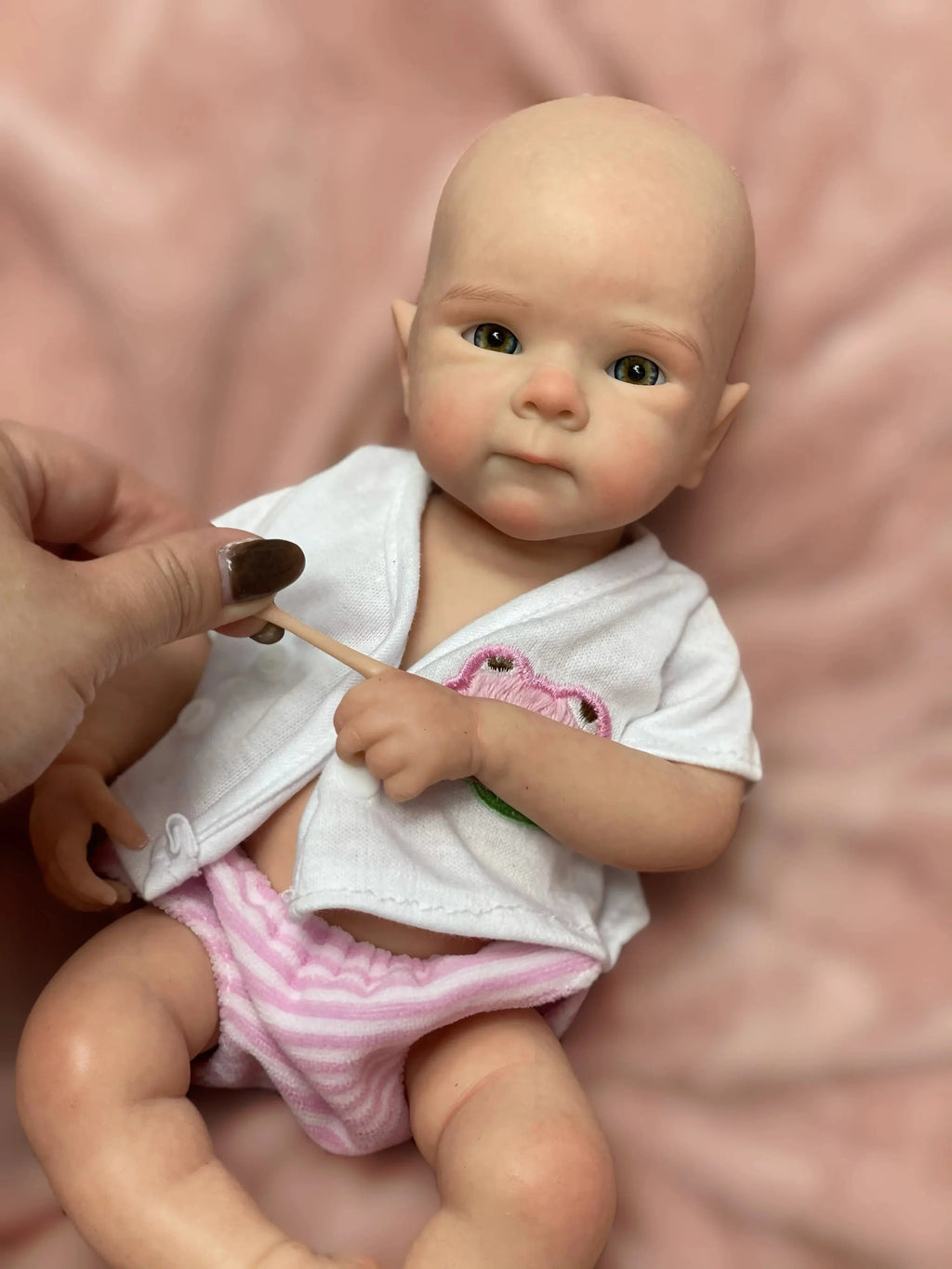Image of Reborn Baby Dolls 13Inch Cute Girl Bettie Reborn Dolls Open Mouth