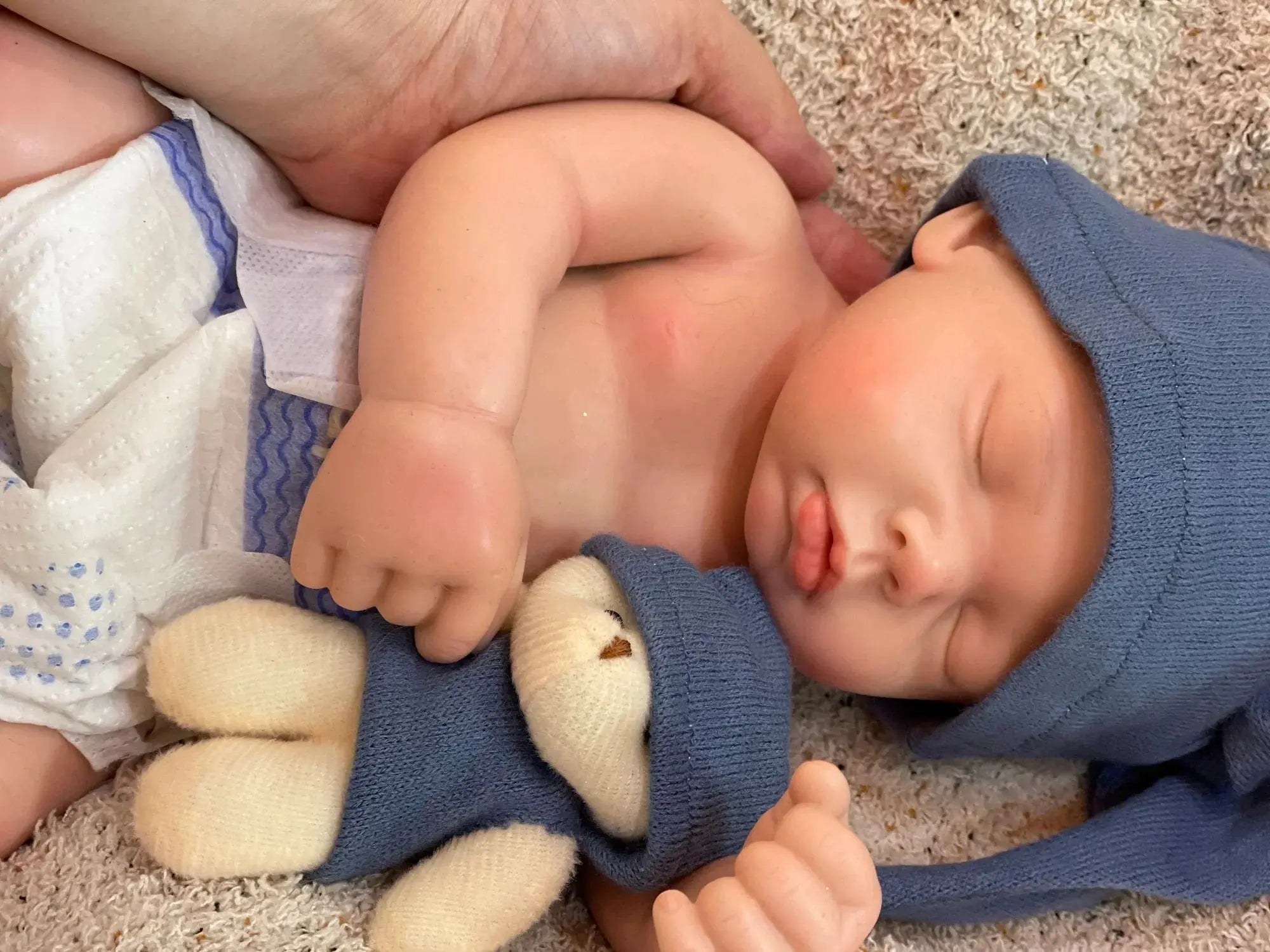 Image of Reborn Baby Dolls 3 Styles/45Cm Close Eyes Bebe Reborn Girl Soft