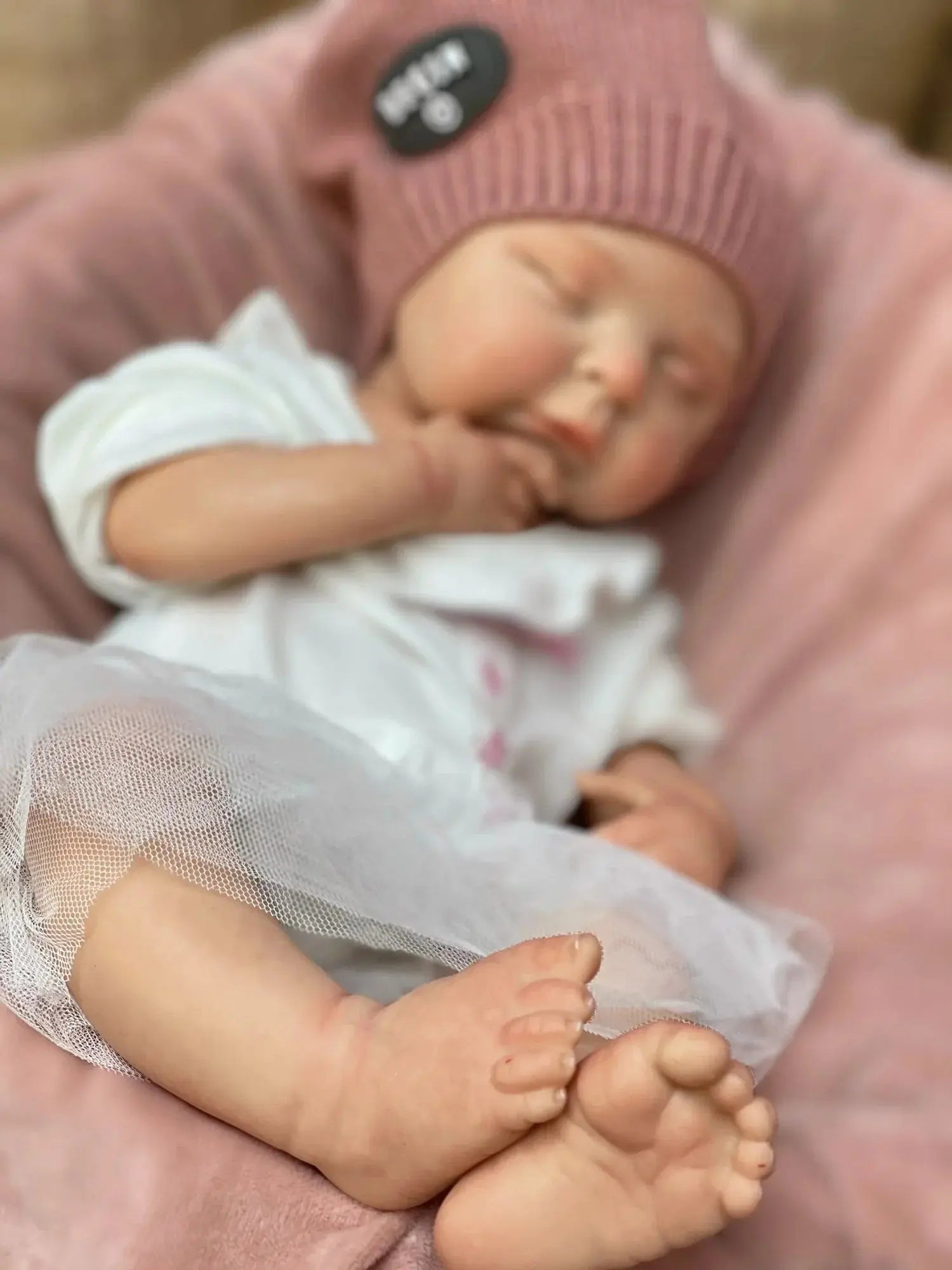 Image of Reborn Baby Dolls 45Cm Peaches Solid Silicone Bebe Reborn Girls With