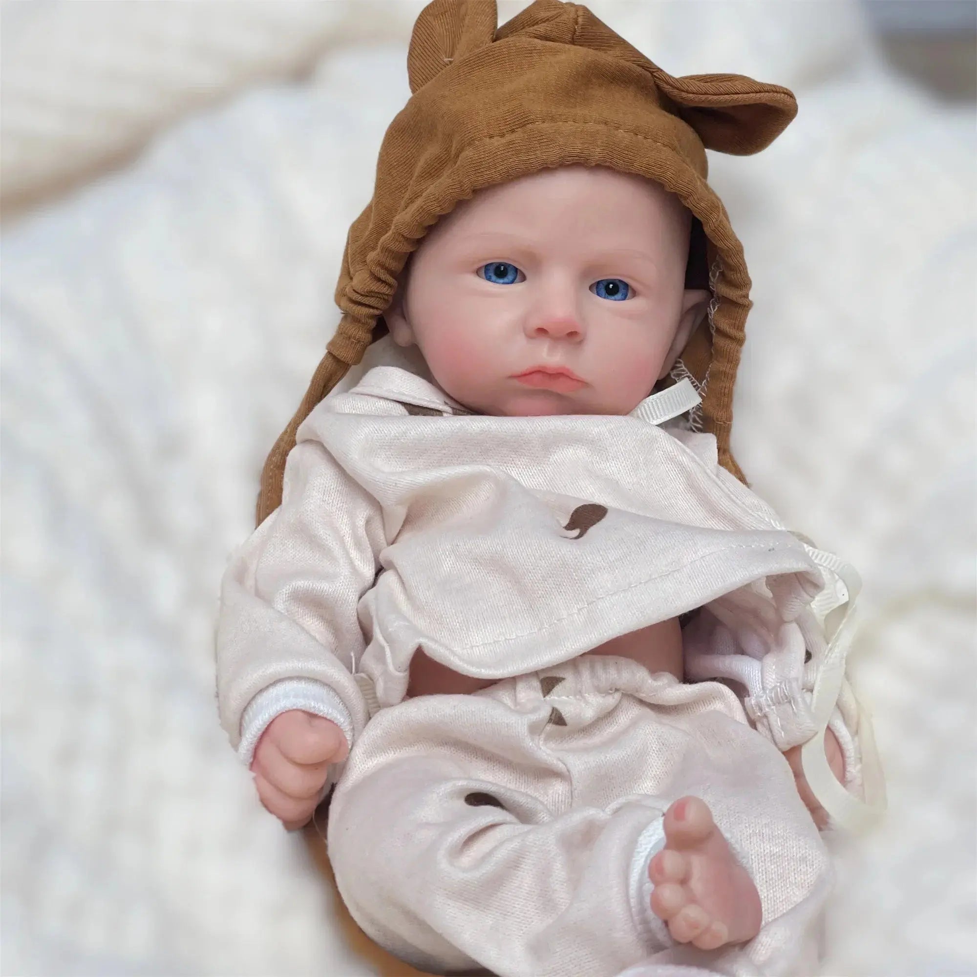 Image of Reborn Baby Dolls 33Cm Painted/Unpainted Silicone Boy Bebe Reborn