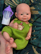 Image of Reborn Baby Dolls 33Cm Can Open Mouth Solid Bebe Reborn Girl/Boy With