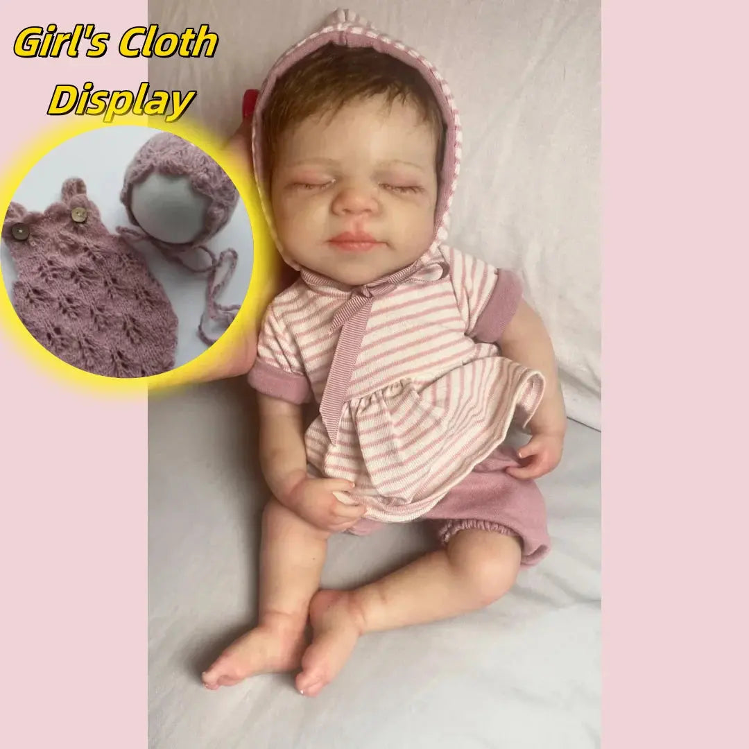 Image of Reborn Baby Dolls Washable 33Cm Pascale Painted Full Body Silicone