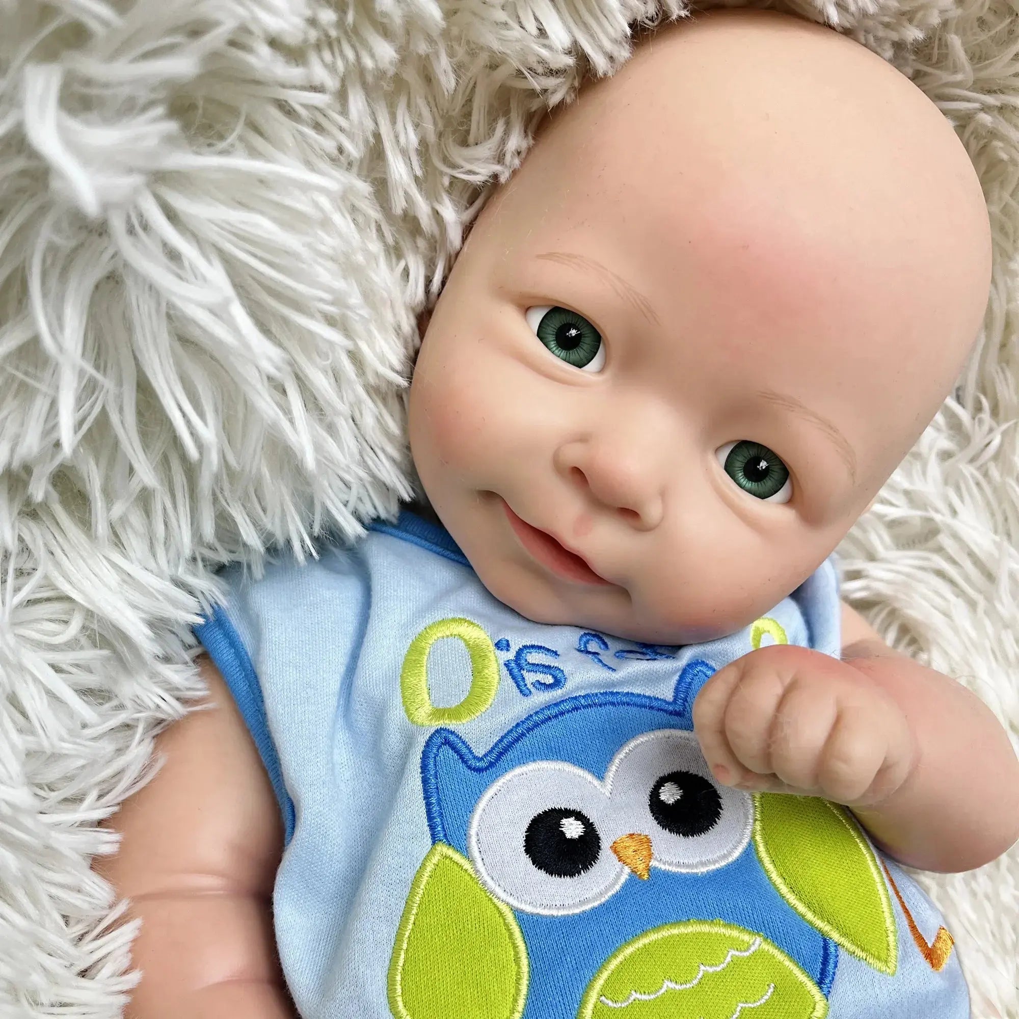Image of Reborn Baby Dolls 18" Whole Silicone Boy Lisa Painted Bebê Reborn De
