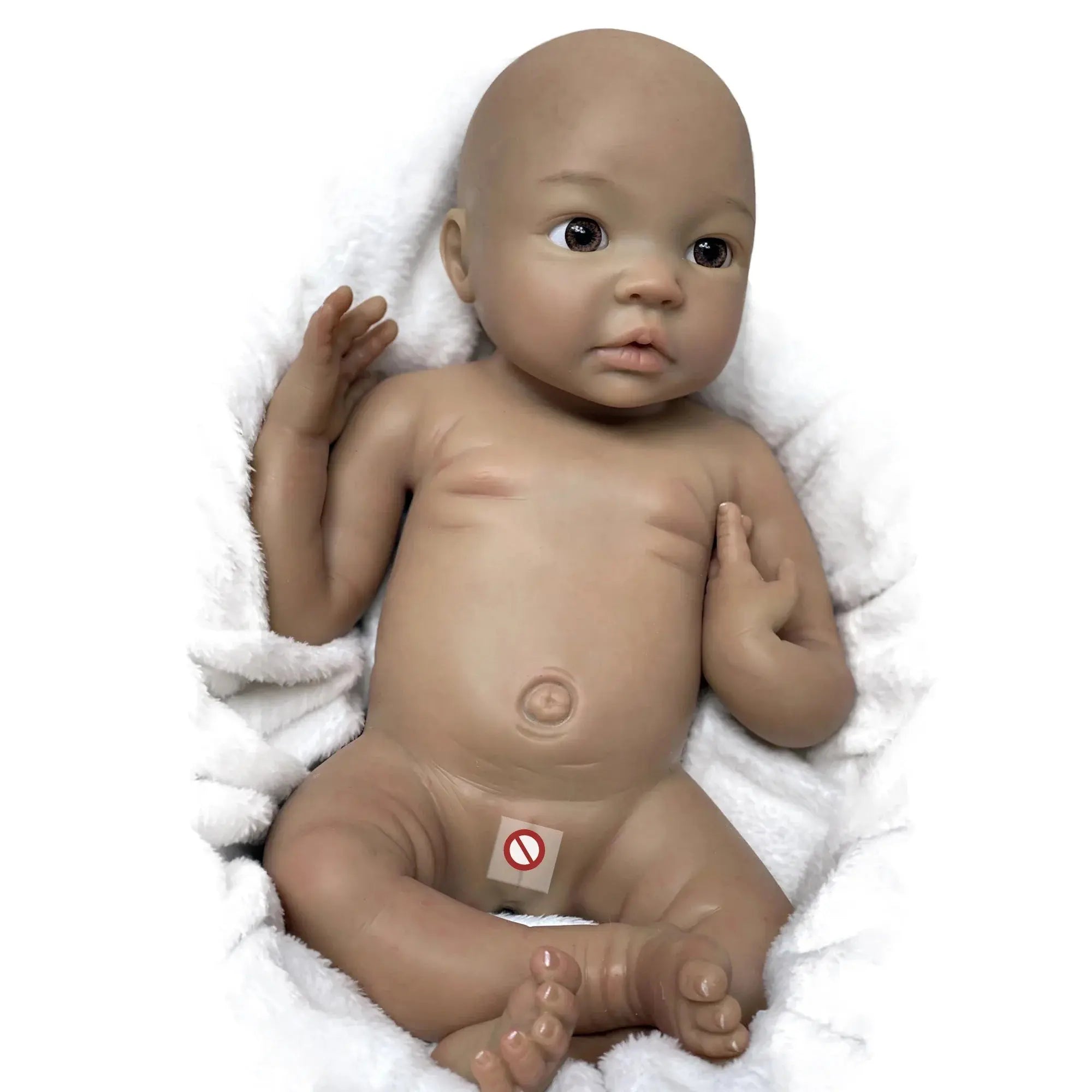 Image of Reborn Baby Dolls 18 Inch Full Solid Bebe Reborn Silicone Painted 