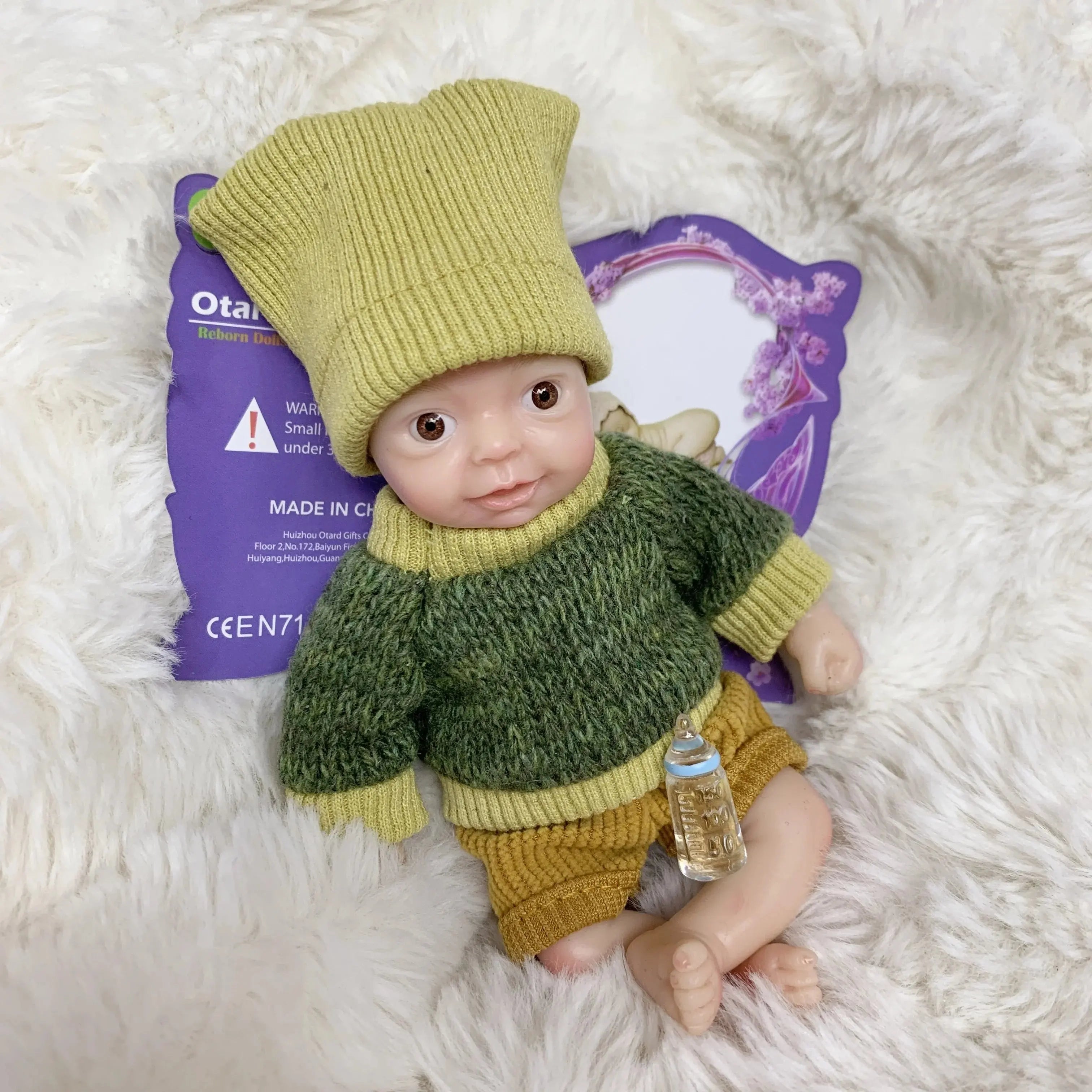 Image of Reborn Baby Dolls Lovely 6 Inch Palm Newborn Babies Full Body