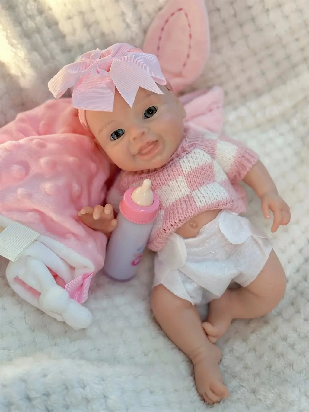 Image of Reborn Baby Dolls 10Inch Reborn Baby Doll Girl Mini Harper Full Body