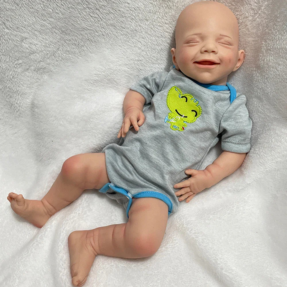 Image of Reborn Baby Dolls 100% Whole Body Silicone Reborn Baby Girl April