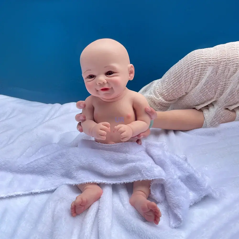 Image of Reborn Baby Dolls 17 Inch Silicone Body Reborn Baby Doll Waterproof