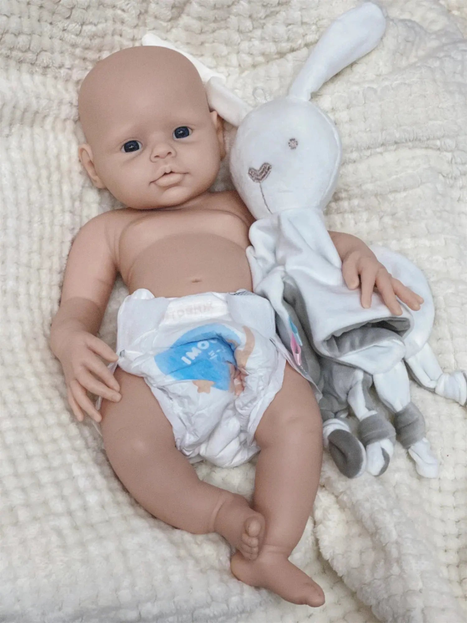 Image of Reborn Baby Dolls 17Inch Washable Open Eyes Soft Silicone Reborn Girl