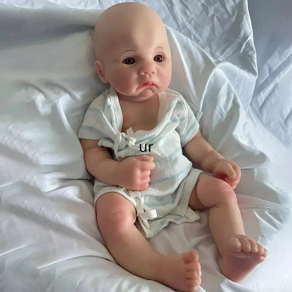 Image of Reborn Baby Dolls Artist Reborner Painted 16" Weighted Soft Platinum