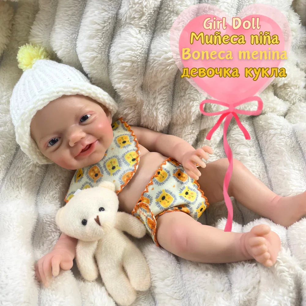 Image of Reborn Baby Dolls 13 Inch Mini Reborn Boy Or Girl Full Silicone