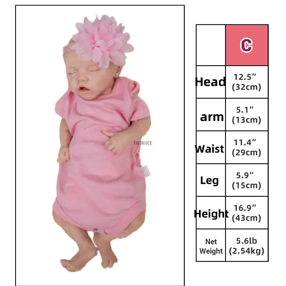 Image of Reborn Baby Dolls Authentic 17" African American Reborn Baby Doll
