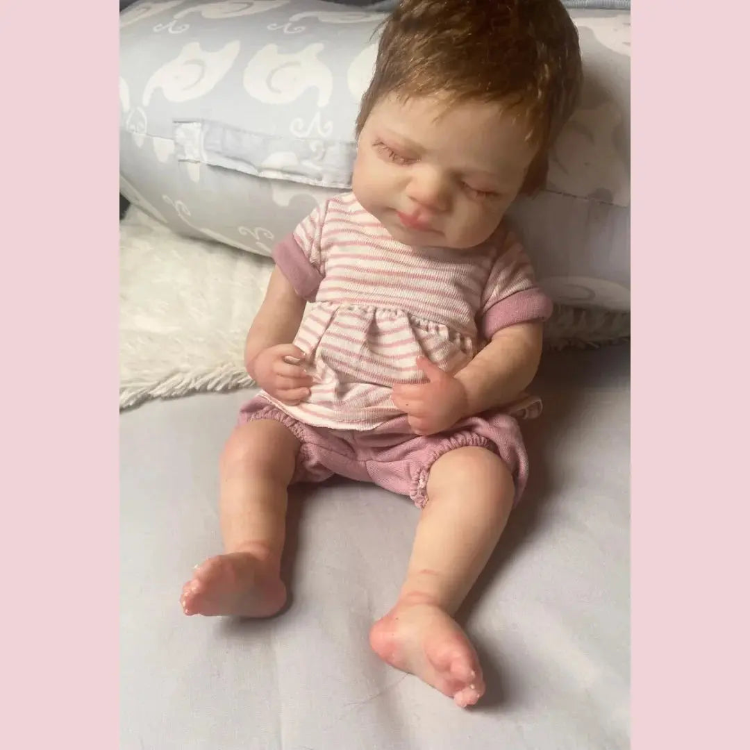 Image of Reborn Baby Dolls Washable 33Cm Pascale Painted Full Body Silicone