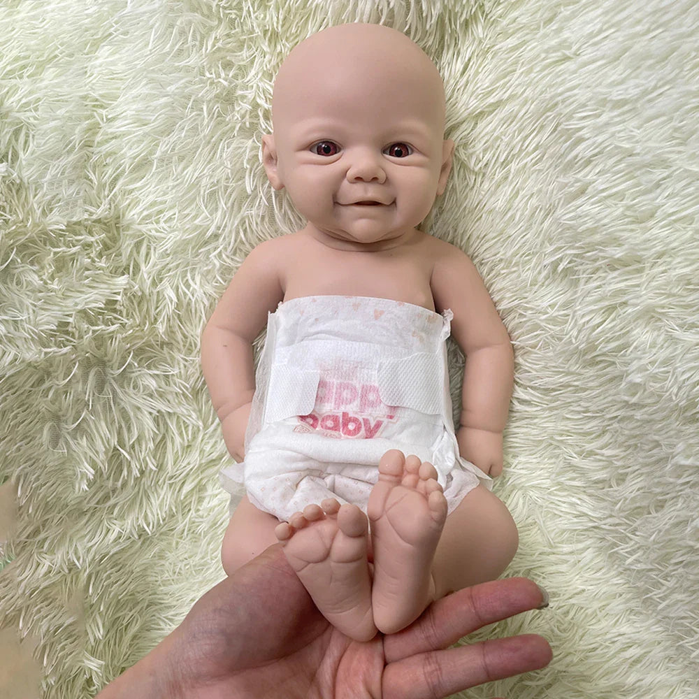 Image of Reborn Baby Dolls 17Inch Black Skin Realistic Soft Silicone Reborn