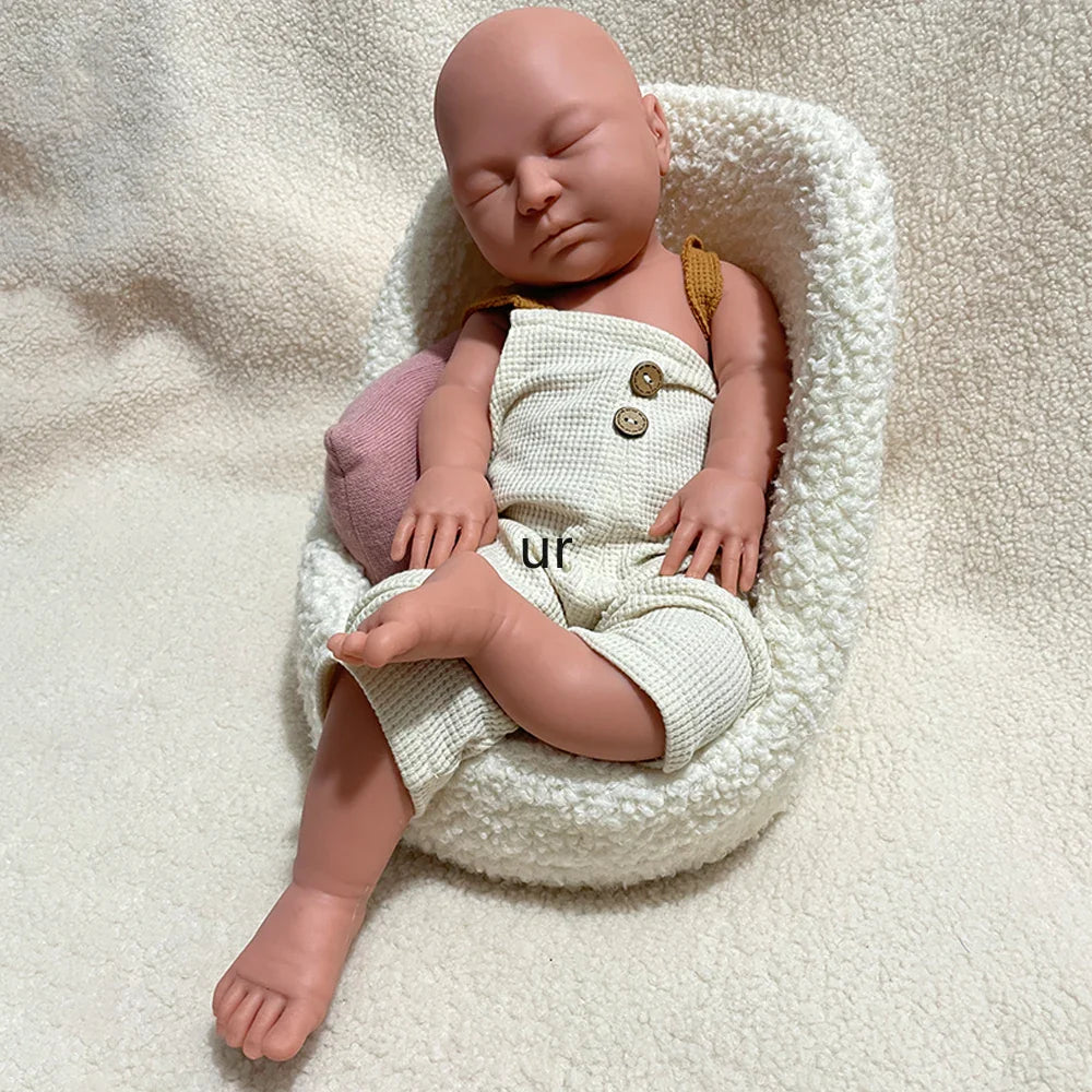 Image of Reborn Baby Dolls 22" Weighted Black Reborn Doll Soft Full Silicone