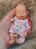 Image of Reborn Baby Dolls 6Inch Mini Cute Bebe Reborn Dolls Painted Lifelike