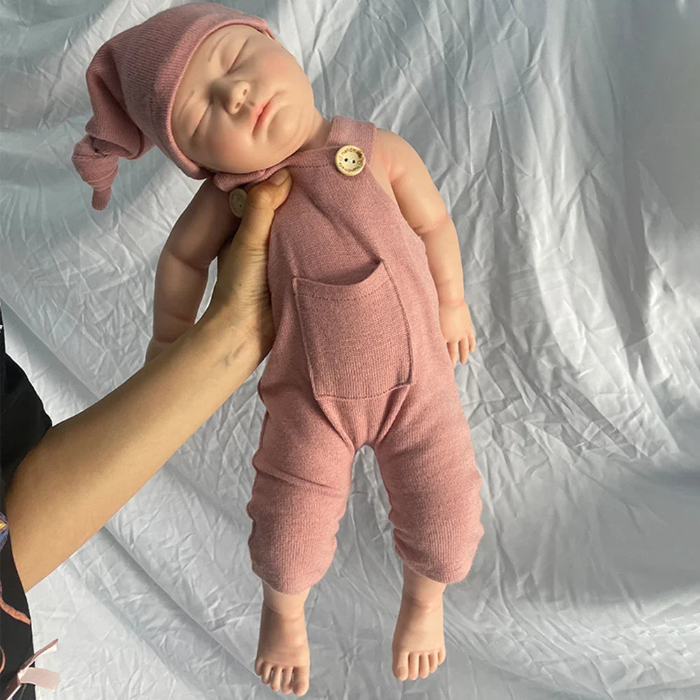 Image of Reborn Baby Dolls 22" Weighted Black Reborn Doll Soft Full Silicone
