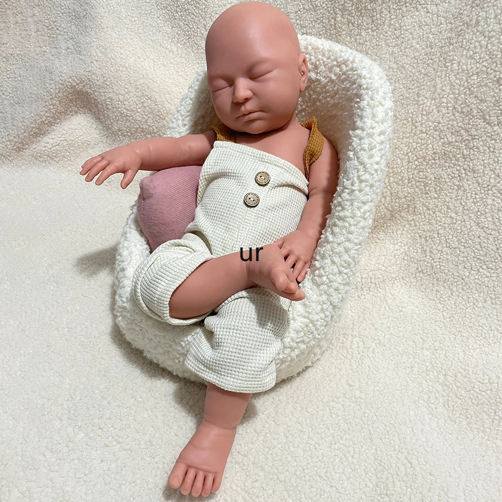 Image of Reborn Baby Dolls 22" Weighted Black Reborn Doll Soft Full Silicone