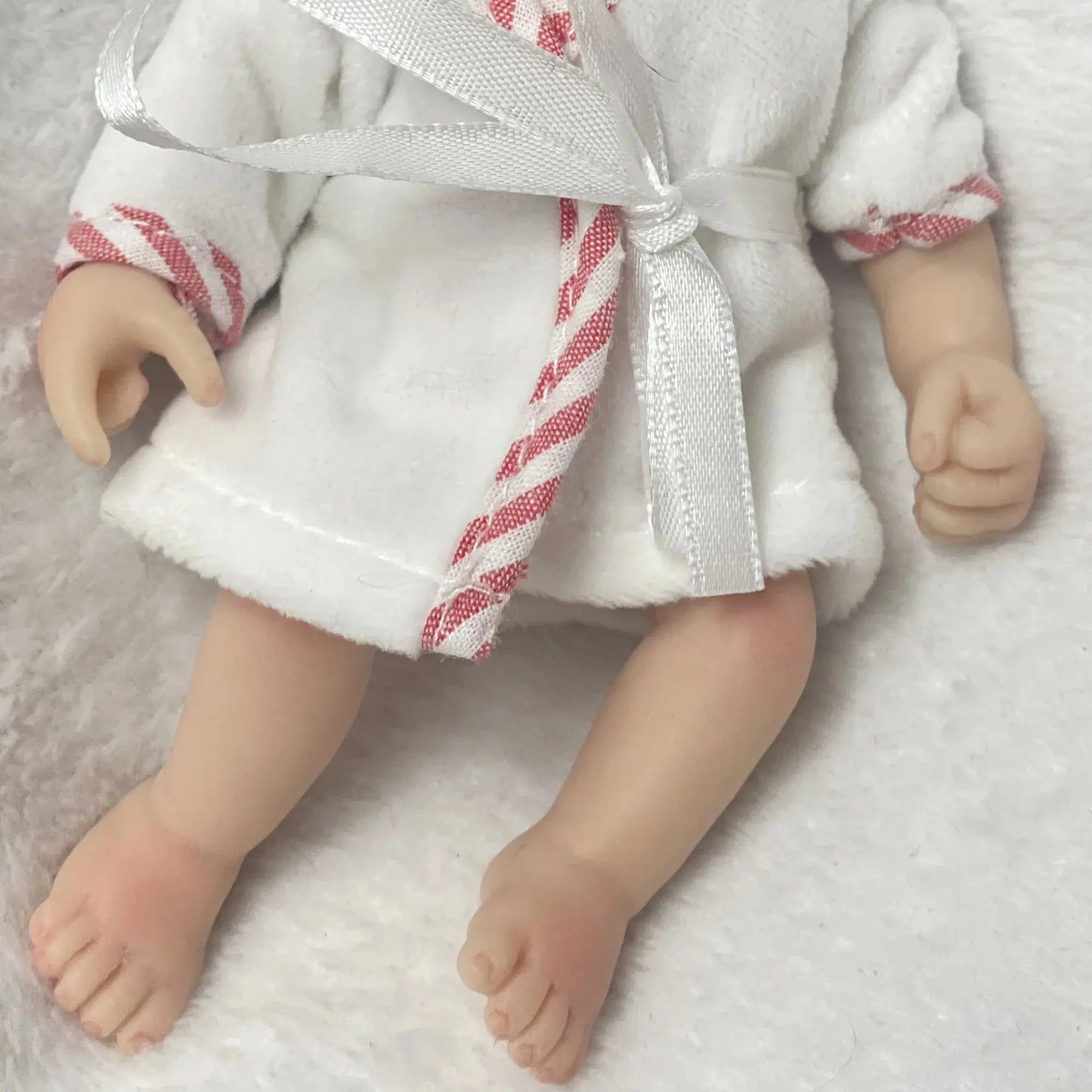 Image of Reborn Baby Dolls 6Inch Mini Palm Full Solid Silicone Bebe Reborn