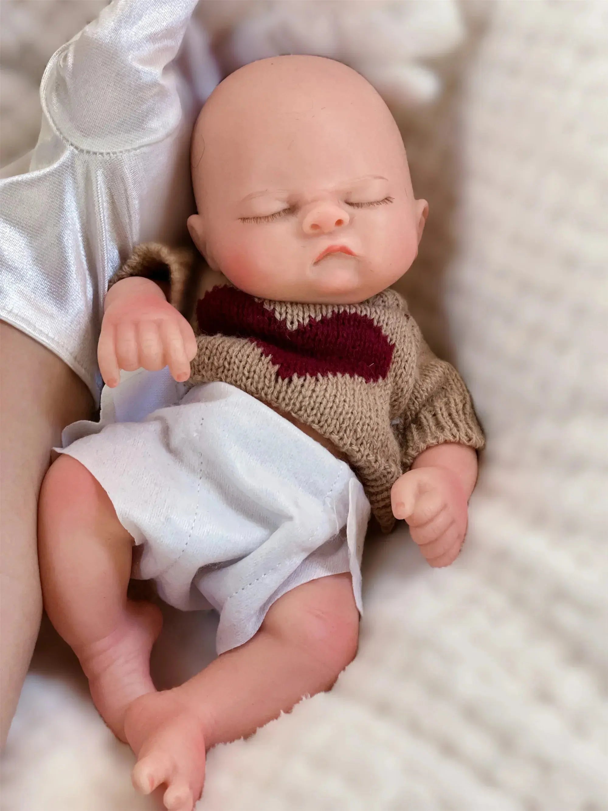 Image of Reborn Baby Dolls 10Inch Silicone Boy Reborn Baby Doll Full Body Soft