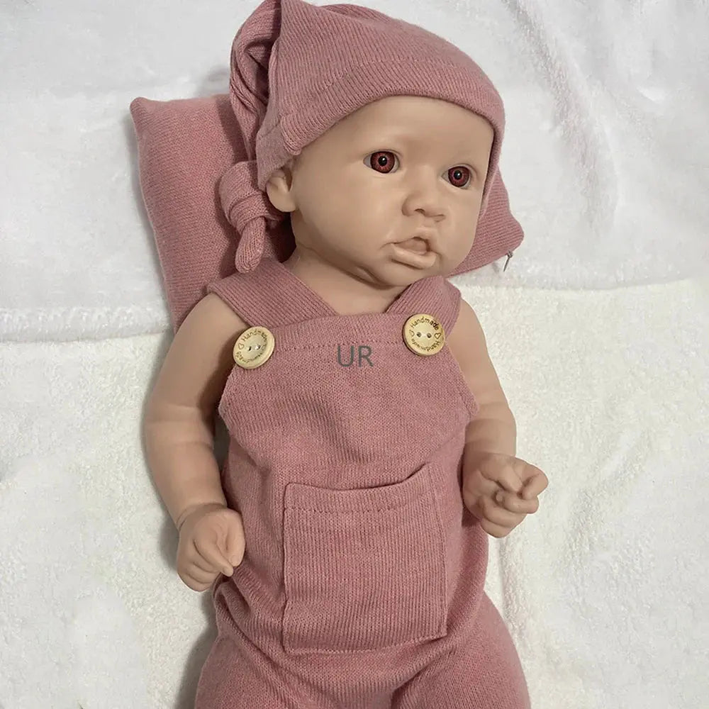 Image of Reborn Baby Dolls Lifelike Details 18Inch Full Body Solid Baby Girl
