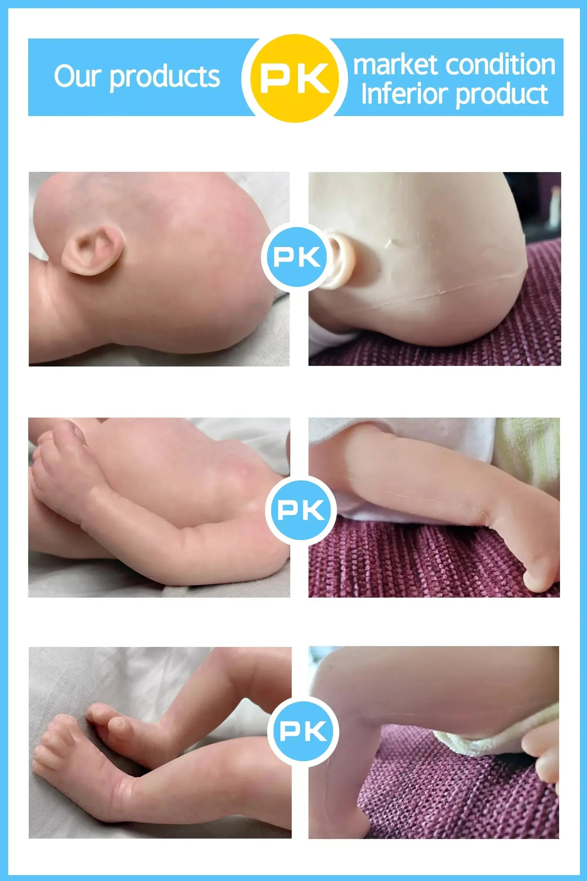 Image of Reborn Baby Dolls 26Cm Lifelike Silicone Bebe Reborn Boy Soft Newborn