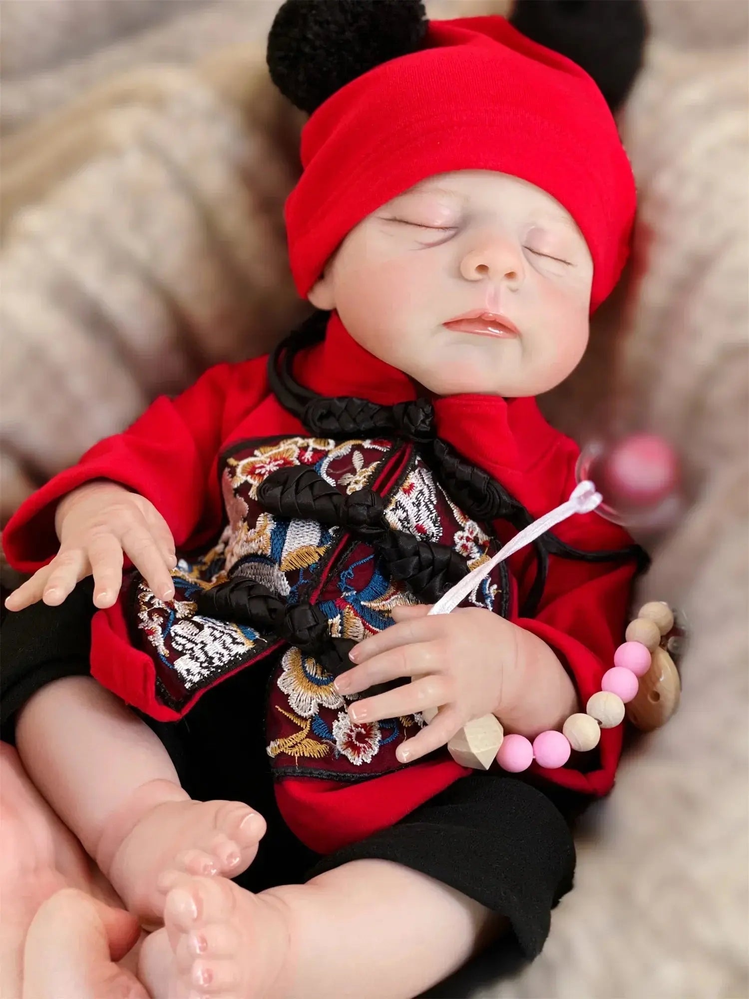 Image of Reborn Baby Dolls 47Cm Washable Eric Bebe Reborn Girl With Painted