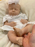 Image of Reborn Baby Dolls Loulou Boy/Girl 18Inch Bebê Reborn De Silicone