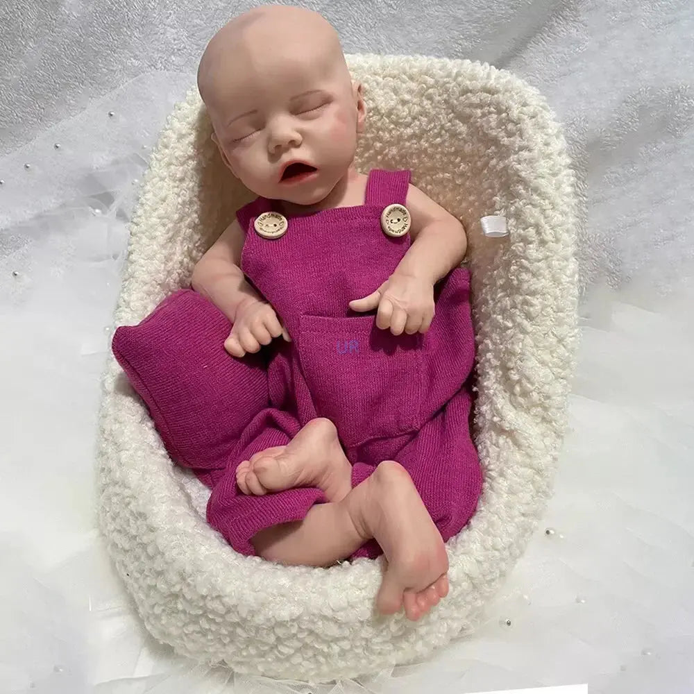 Image of Reborn Baby Dolls 18 Inch 100% Full Soft Silicone Reborn Baby