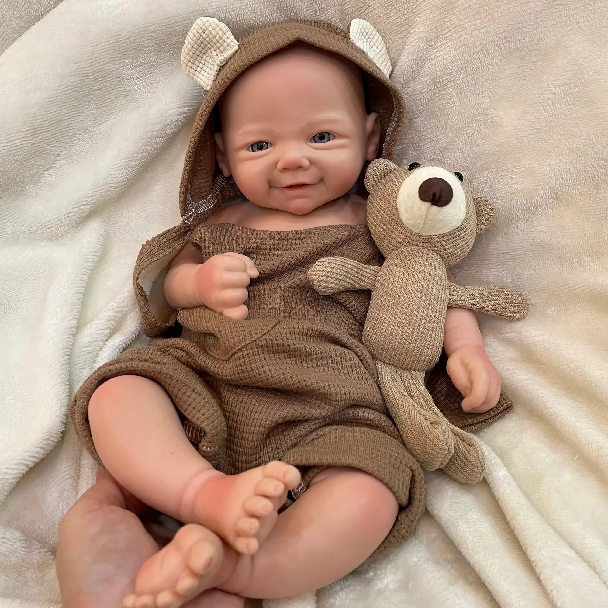 Image of Reborn Baby Dolls 42Cm Full Body Silicon Vivienne Bebe Reborn Girl