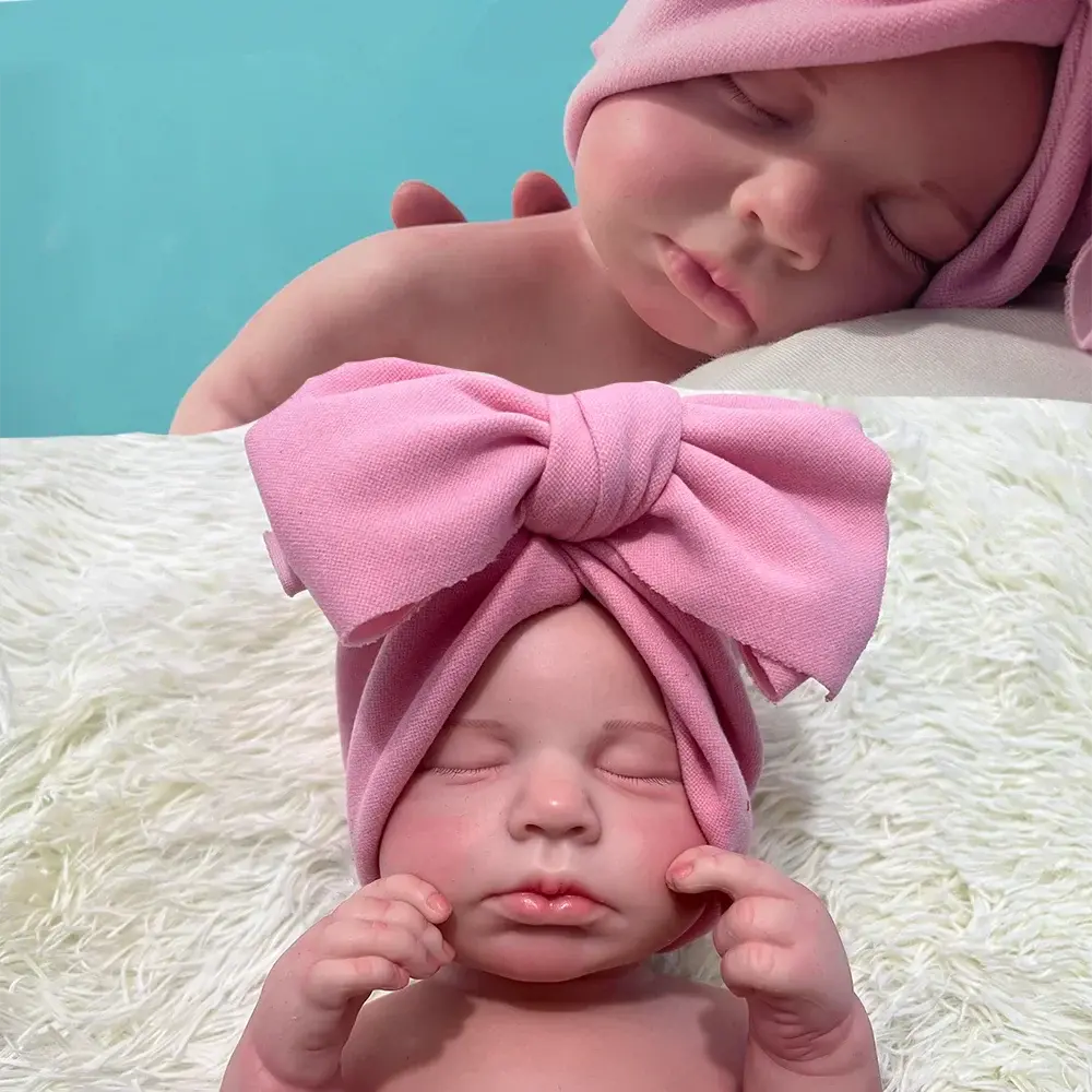 Image of Reborn Baby Dolls Handmade 3D Painted Soft 20 Inch Baby Soft Flexible