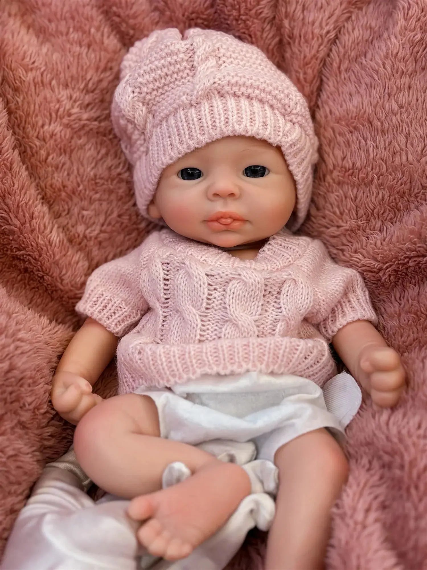 Image of Reborn Baby Dolls 13Inch Can Washable Open Eyes Whold Body Solid