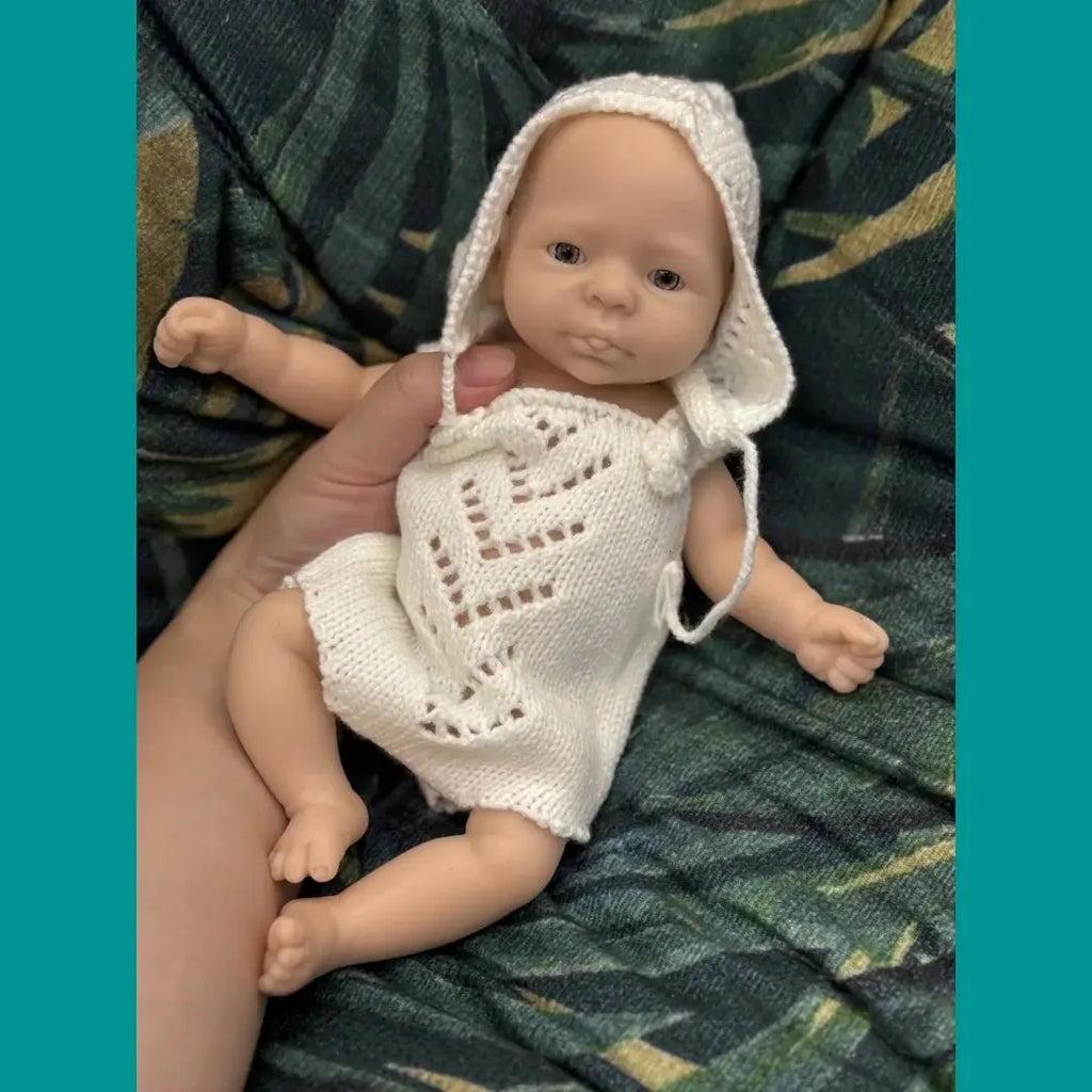 Image of Reborn Baby Dolls 10Inch Open Eyes Bebe Reborn De Silicona Girl Doll