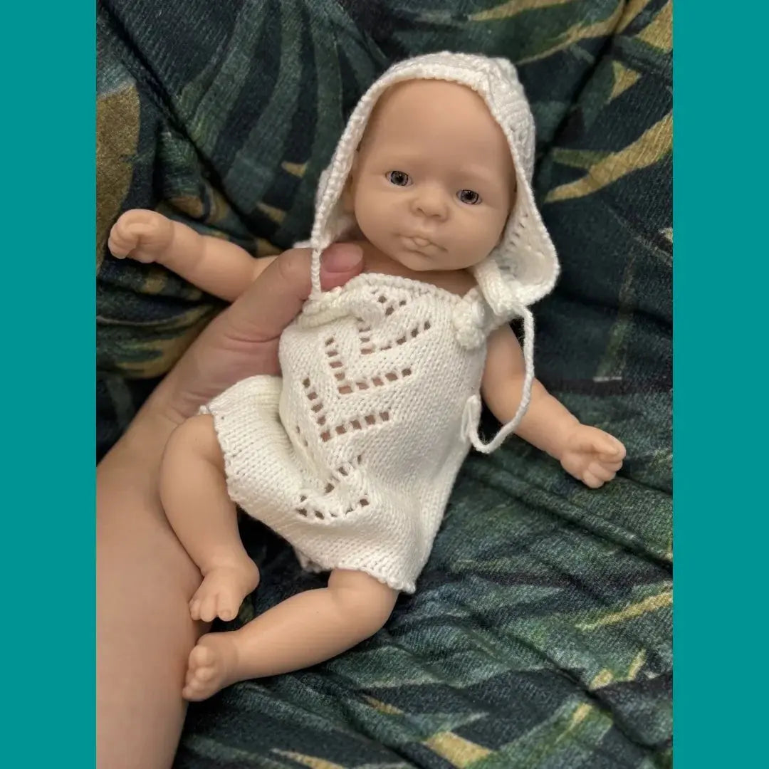 Image of Reborn Baby Dolls 10Inch Open Eyes Bebe Reborn De Silicona Girl Doll