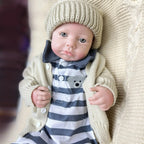 Image of Reborn Baby Dolls 45Cm Boy Loulou Bebê Reborn De Silicone