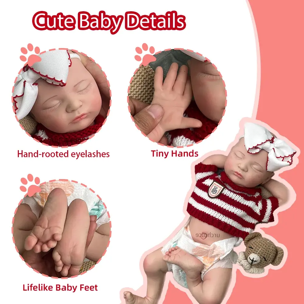 Image of Reborn Baby Dolls 20 Inch 50Cm 3.4Kg Real Baby Size Weighted Full