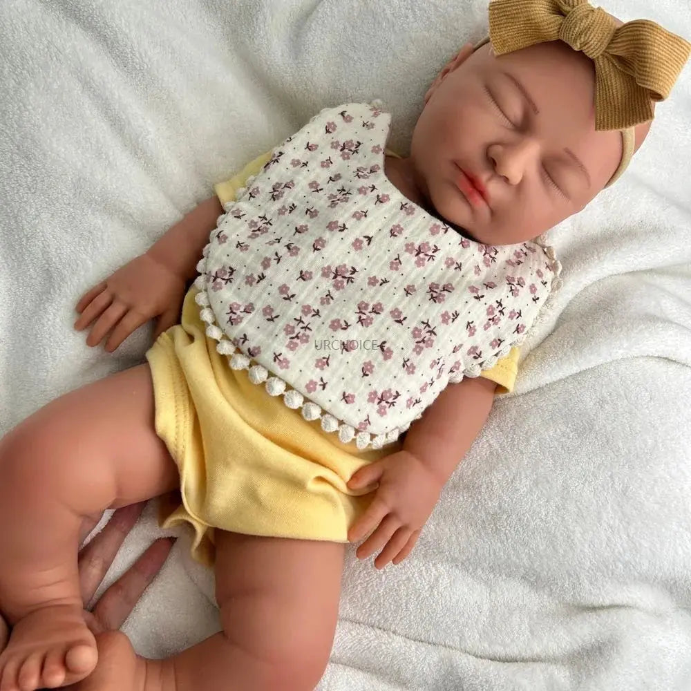 Image of Reborn Baby Dolls 22Inch Handmade Weighted Silicone Reborn Baby Girl