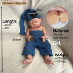 Image of Reborn Baby Dolls 18" Silicone Reborn Baby Dolls Girl Perfect Kids