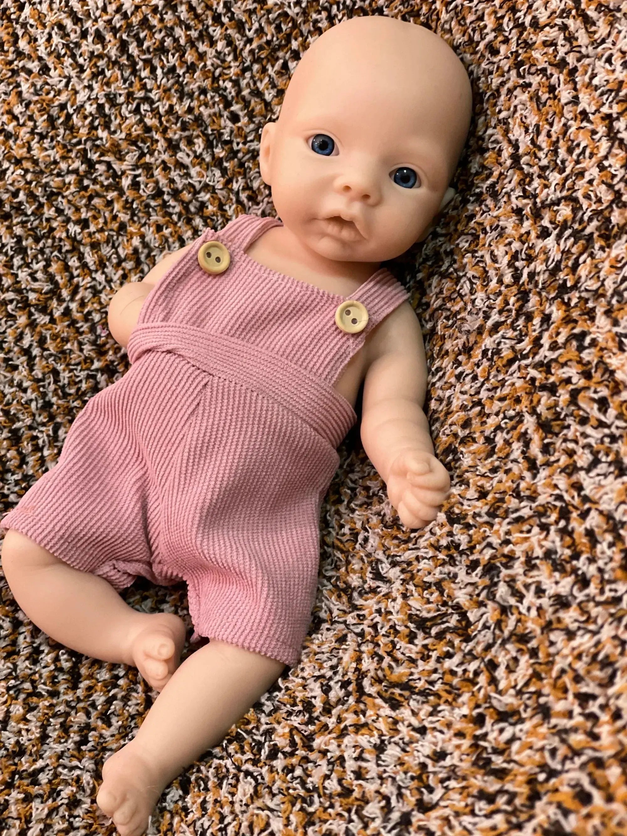 Image of Reborn Baby Dolls 25Cm Unpainted Silicone Girls Whole Body Soft Solid