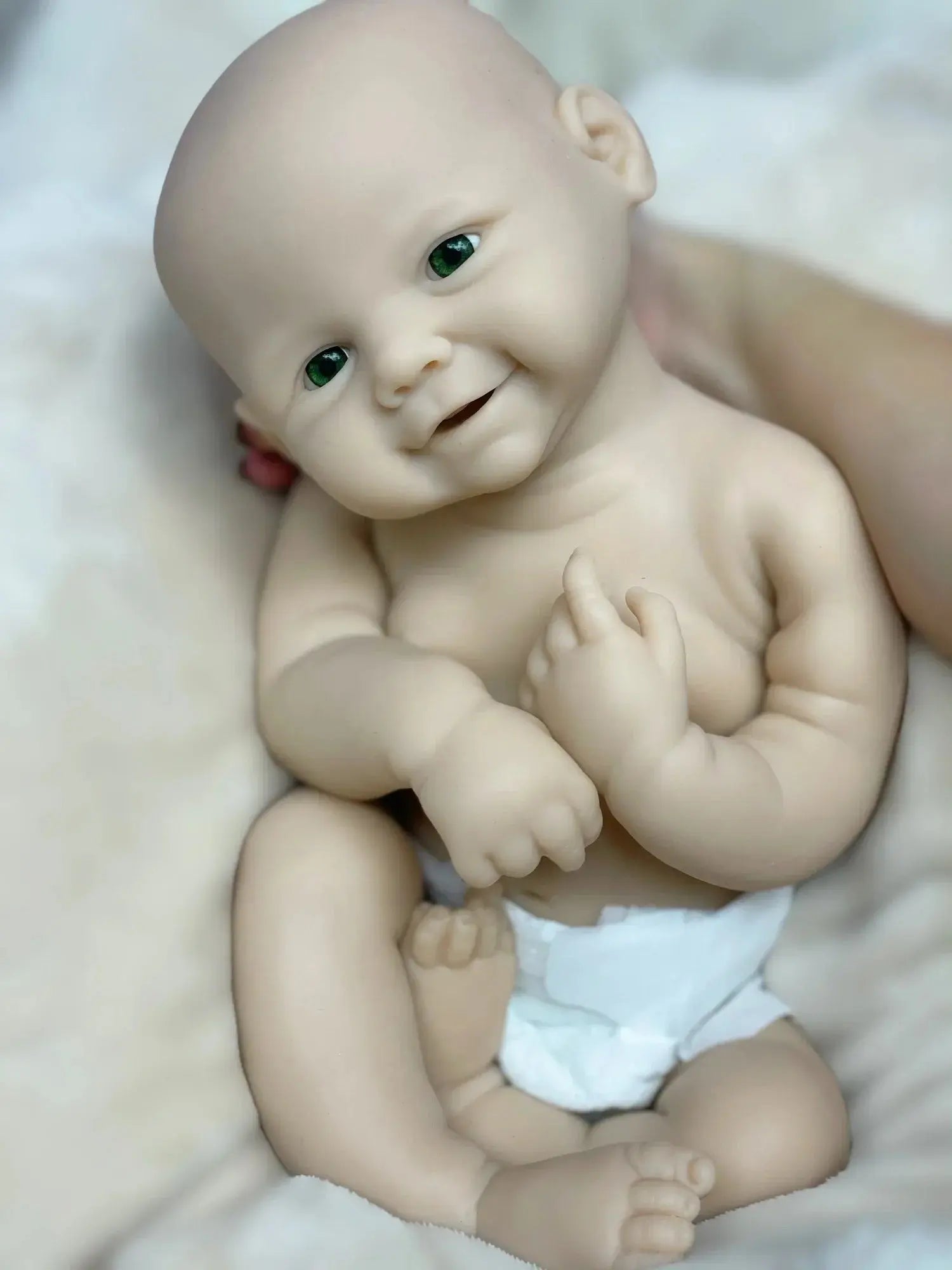 Image of Reborn Baby Dolls 18Inch/2 Styles Unpained Vivienne Full Body Solid