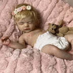 Image of Reborn Baby Dolls 45Cm Can Open Mouth Sam Full Body Silicone Bebe