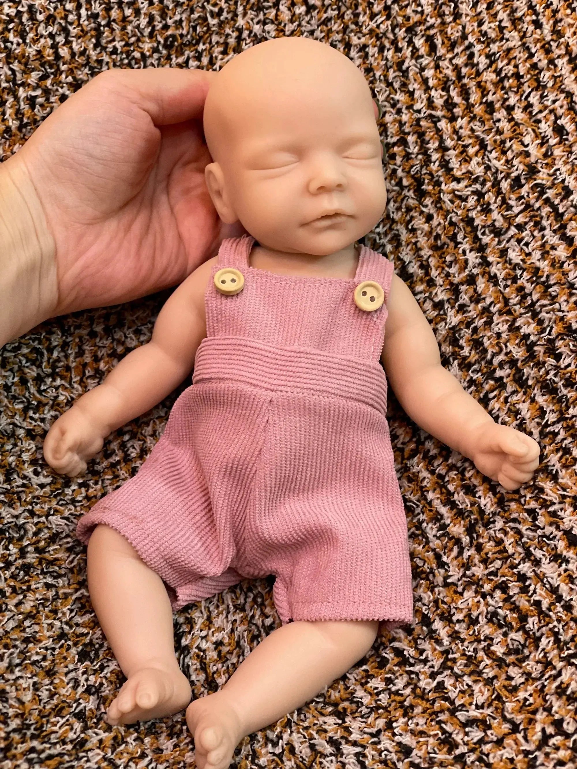 Image of Reborn Baby Dolls 25Cm Unpainted Silicone Girls Whole Body Soft Solid