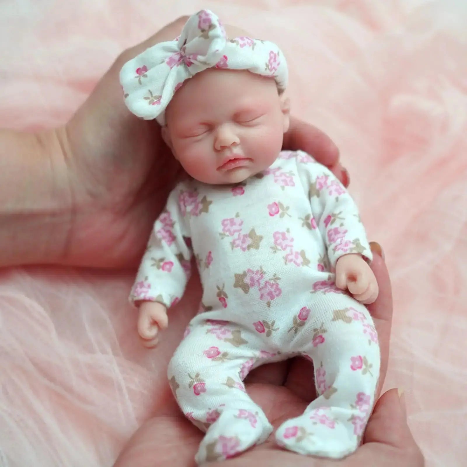Image of Reborn Baby Dolls 7 Inch Cuddly Mini Silicone Reborn Doll,Body Soft