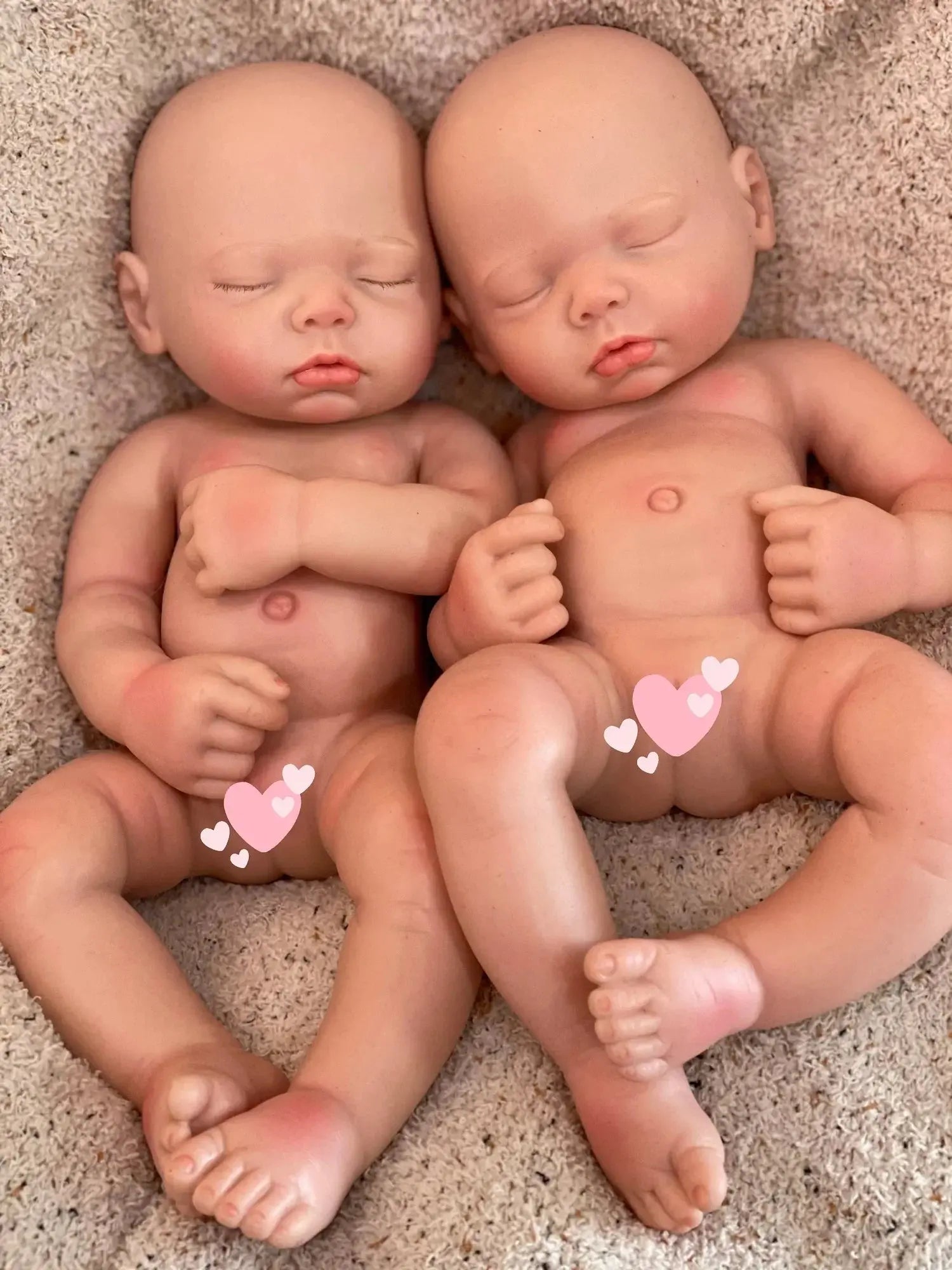 Image of Reborn Baby Dolls 3 Styles/45Cm Close Eyes Bebe Reborn Girl Soft
