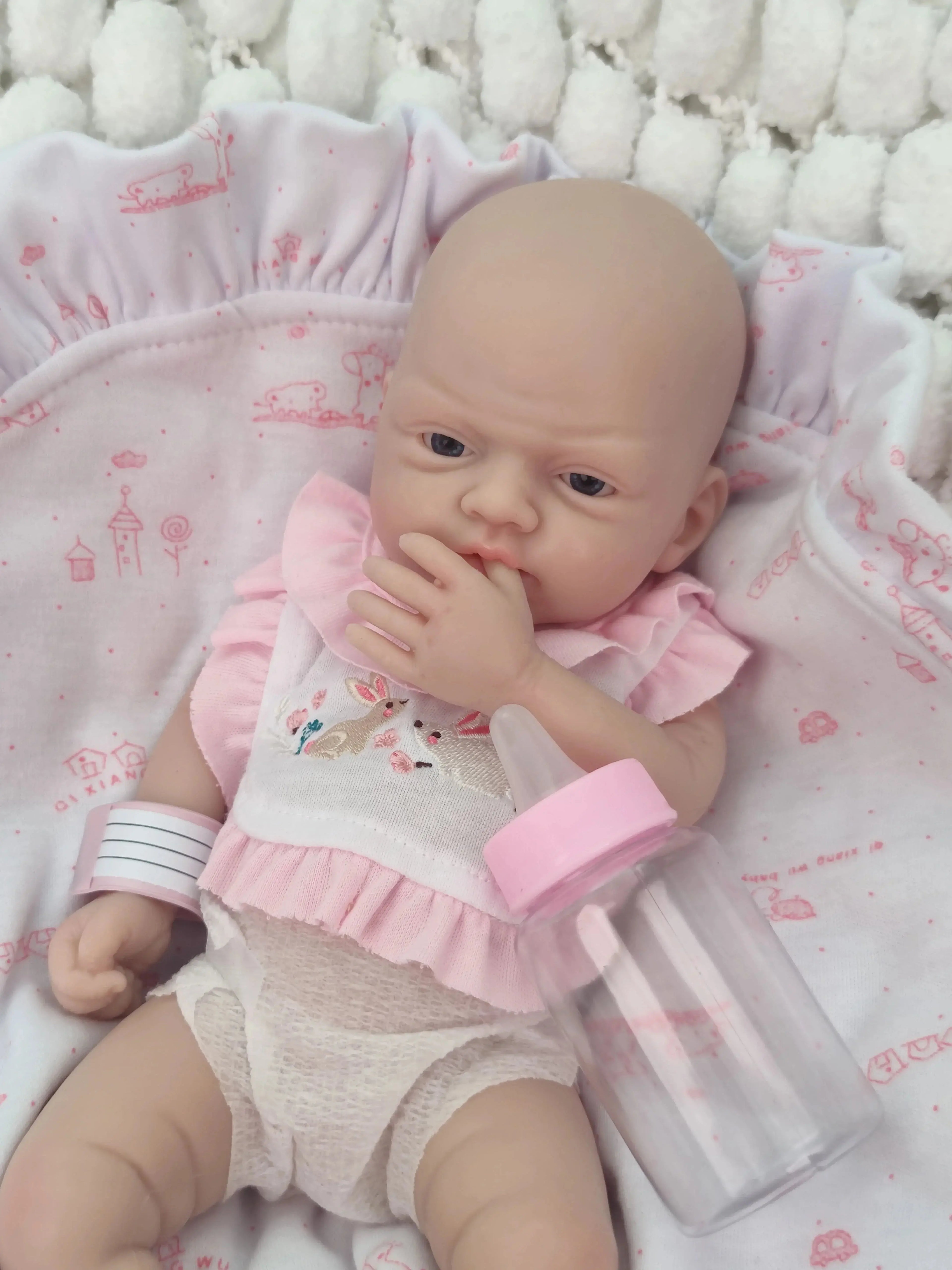 Image of Reborn Baby Dolls 12 Inches Soft Silicone Reborn Baby Doll Boy -