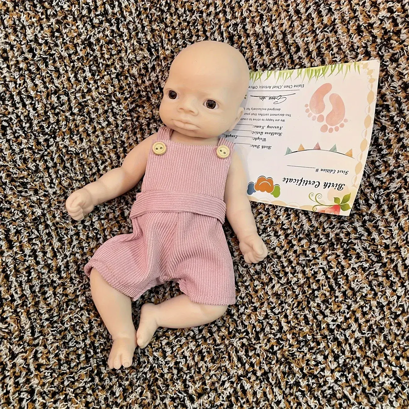 Image of Reborn Baby Dolls 10Inch Washable Open Eyes Lanny Full Body Silicone