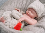 Image of Reborn Baby Dolls Can Open Mouth 17Inch Washable Close Eyes Full Body