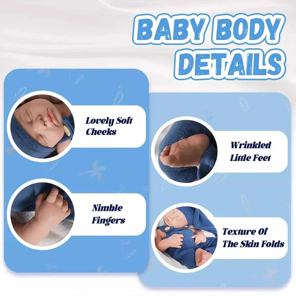 Image of Reborn Baby Dolls 20" Platinum Solid Silicone Newborn Baby Boy/Girl
