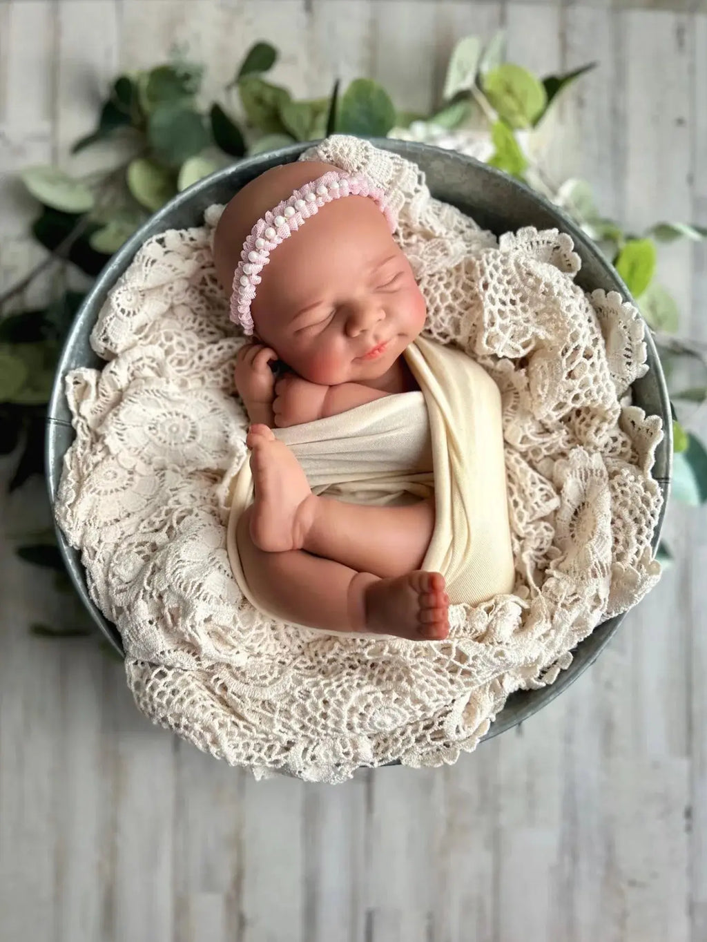 Image of Reborn Baby Dolls 18 Inch (Fair Skin)Pascale Girl Silicone Doll -